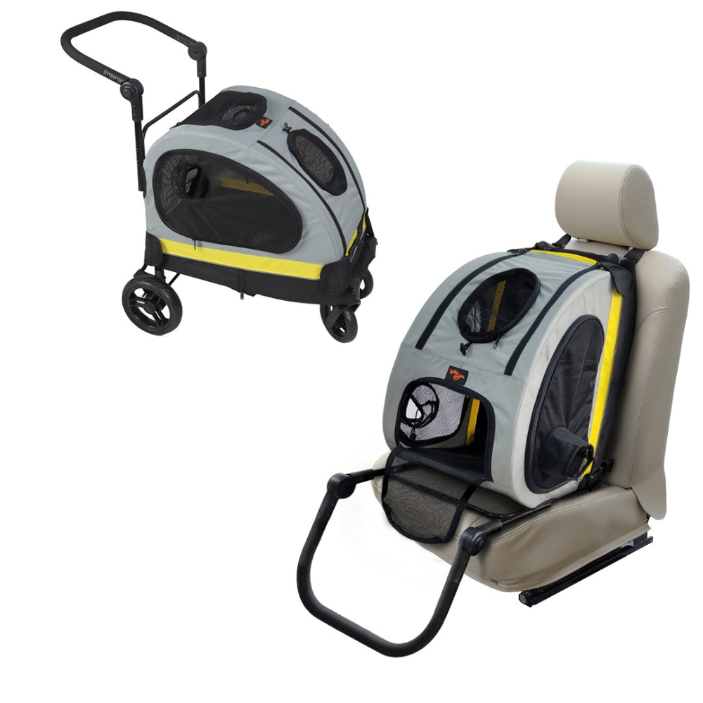 2 in 1 Portable Pet Travel Stroller Pushchair Car Seat Travel Carrier