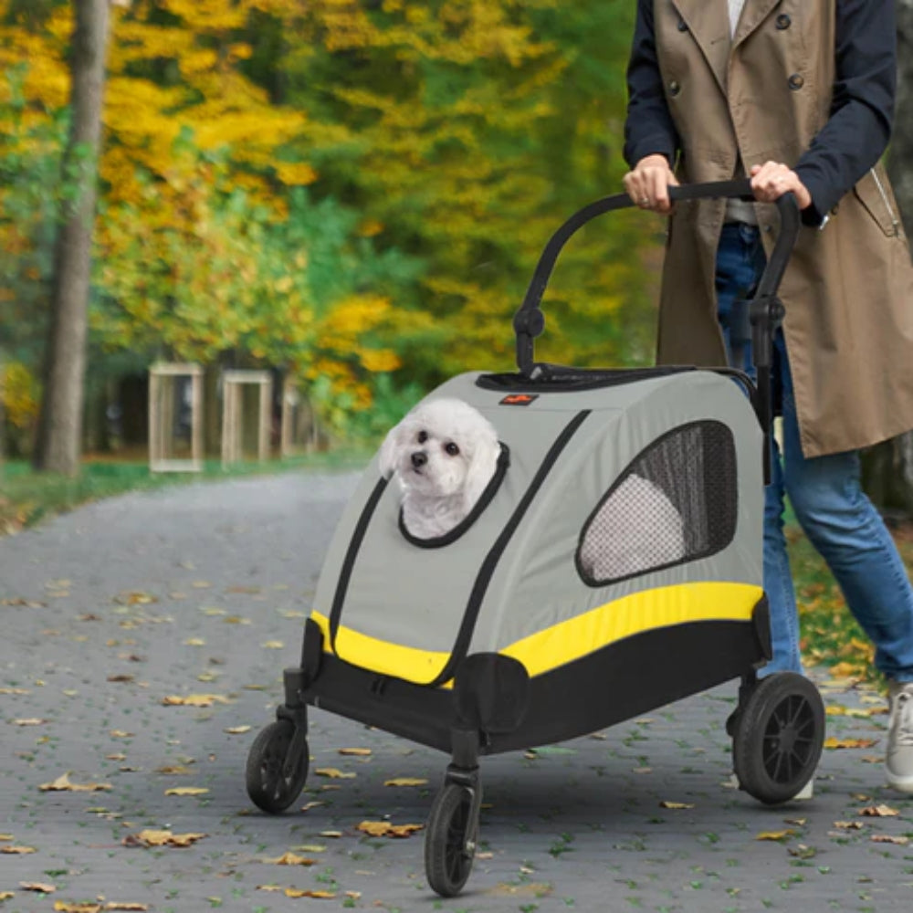 2 in 1 Portable Pet Travel Stroller Pushchair Car Seat Travel Carrier