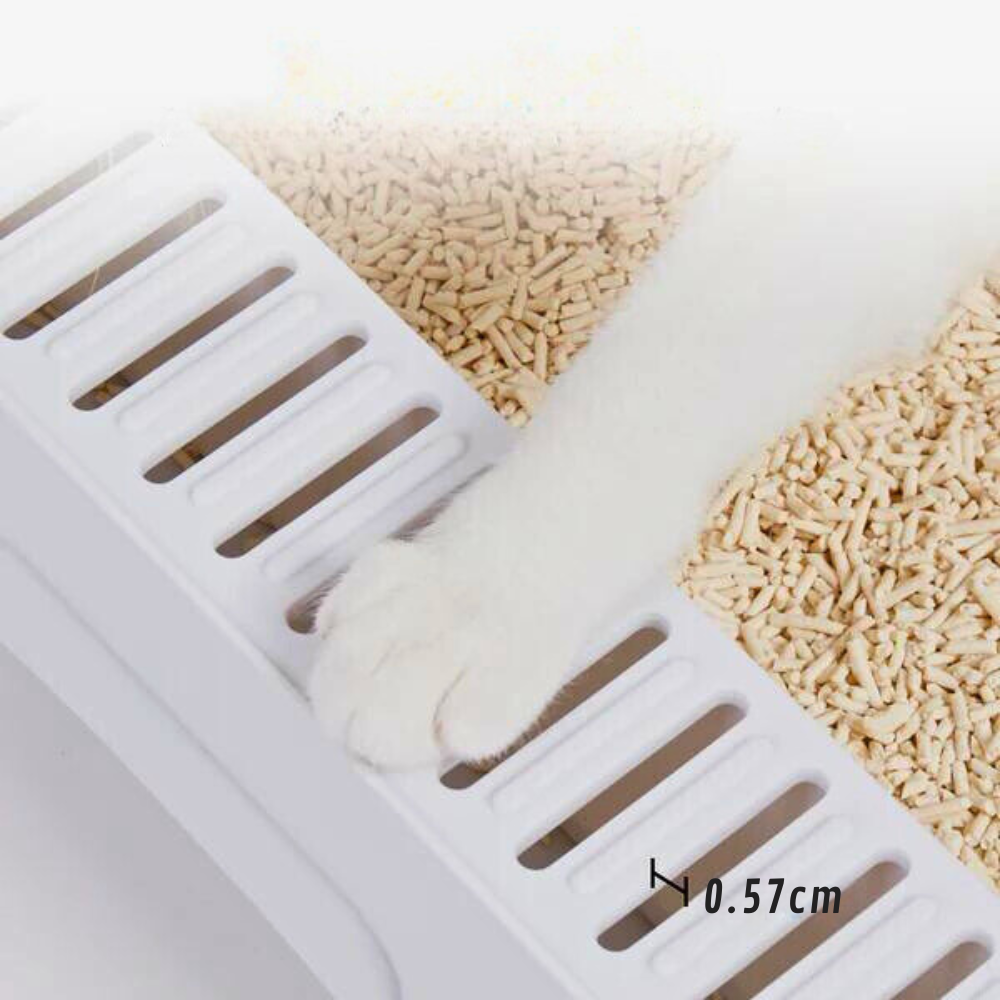 Sleek and Functional Cat Litter Box-Detachable Design