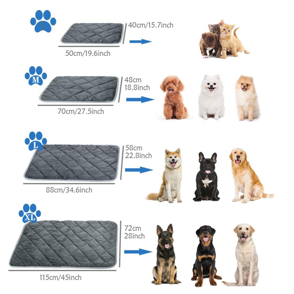 Extra Warm Self Heating Pet Pad for Small and Medium Dogs and Cats