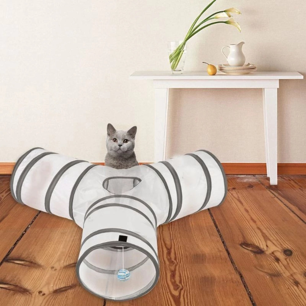 White Cat Tunnel Toy Pet Supplies Cross Border Playground For Cats Toys