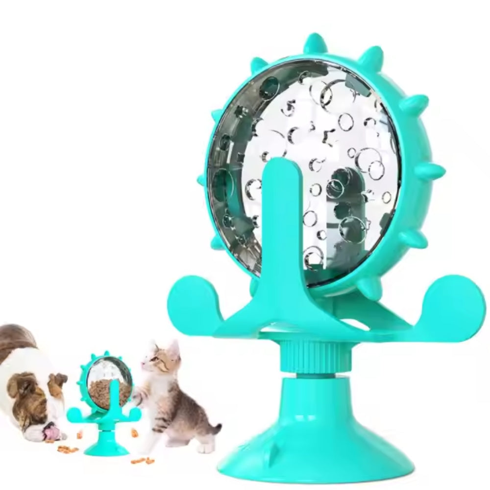 Ferris Wheel Food Dispensing Pet Toy Interactive For Cat Small Dogs