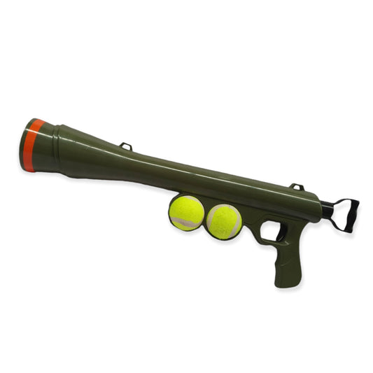 Dog Tennis Ball Launcher Gun - Pet Puppy Outdoors Exercise Fun Play