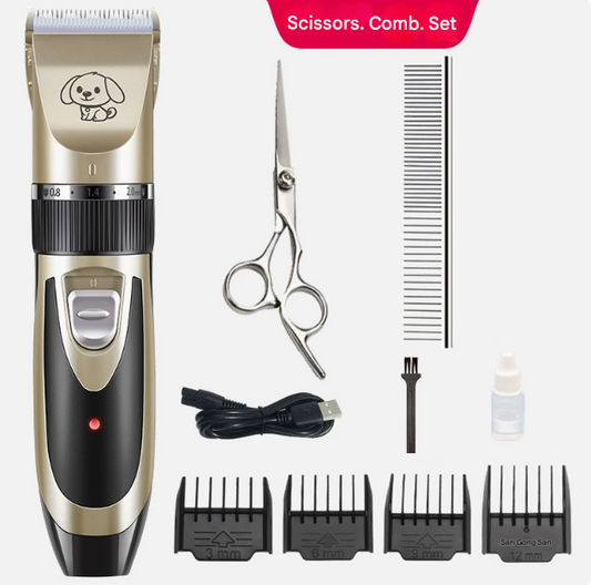 Silent Pet Hair Clipper - Electric Grooming Clippers for Dogs & Cats