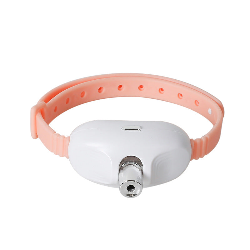 3 Pcs Pink Smart Laser Pointer Collar for Cats - Automatic Interactive Toy with Two Play Modes